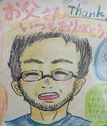 院長のイラスト近影